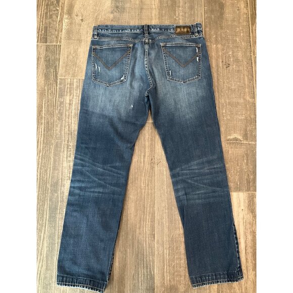 John Varvatos USA Mens Distressed Straight-Leg Jeans size 36 - Picture 3 of 7
